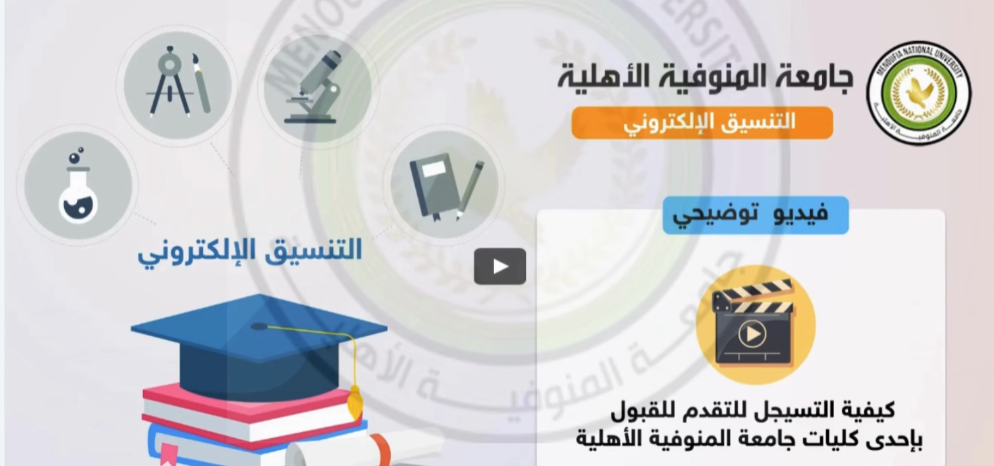 تنسيق جامعة المنوفية الأهلية 2025 